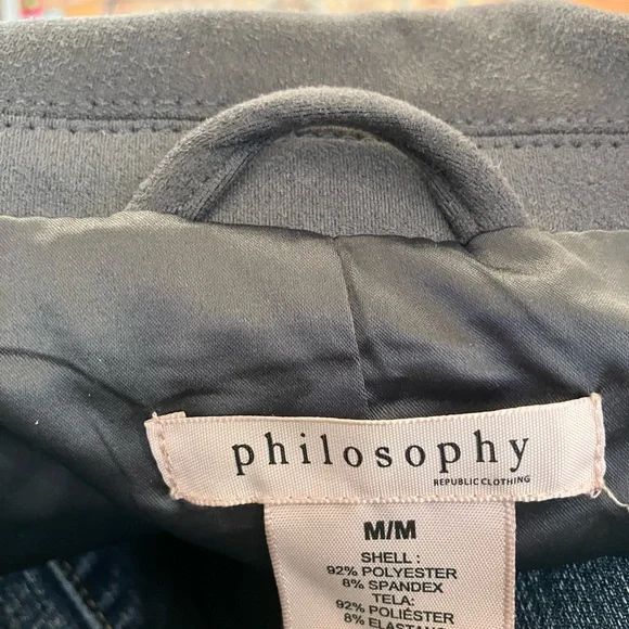 Philosophy Charcoal gray Moto jacket - Picture 4 of 6